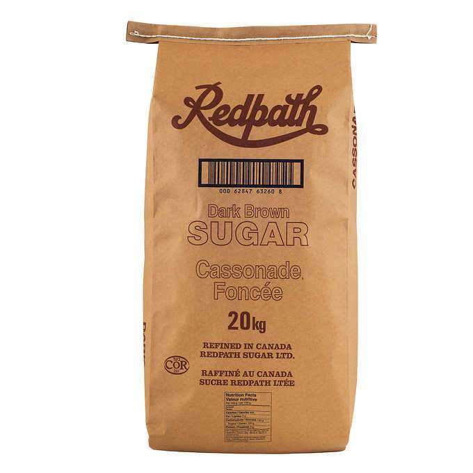 Dark Brown Sugar 20kg Redpath Bulk Sugar Supplier Canada — Bulk Mart