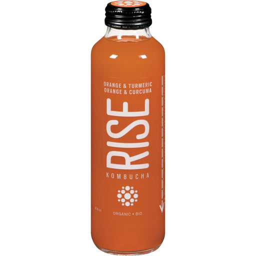 RISE Kombucha - Organic Orange and Turmeric - 414 ml - Bulk Mart