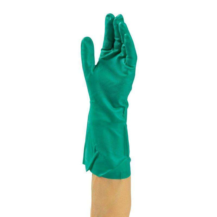 Ronco - 13" Nitrile Gloves Green Medium Heavy Duty 11 mil - 12 / Pack - Bulk Mart