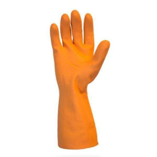 Ronco - Large Heavy Orange Cleaning Gloves 33 MIL - 6 / Pack - Bulk Mart