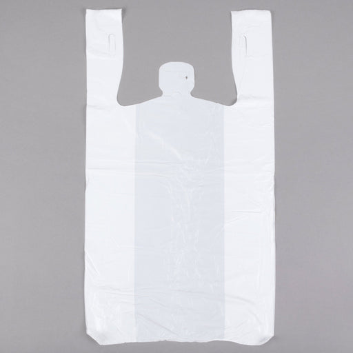 S5 Clear - High Density T-Shirt Shopping Bags 12"+ 7"x 22"- 1000/Case - Bulk Mart