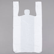 S6 White - Low Density T-Shirt Shopping Bags 20" x 23"- 1000/Case - Bulk Mart