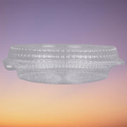 Sabert - 8" Hinged Clear Plastic Shallow Pie Clamshell Container - 120/Case - Bulk Mart