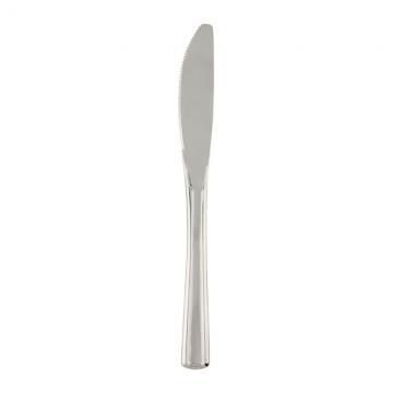 Sabert - Silver Look Plastic Knives - 50/Pack - Bulk Mart