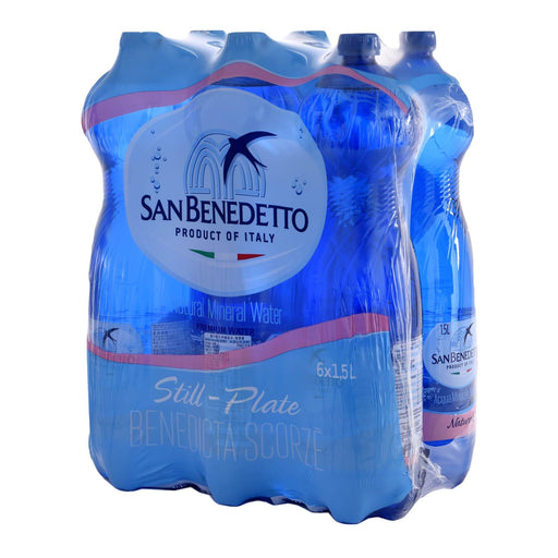 San Benedetto - Natural Mineral Water PET - 6 x 1.5 L - Bulk Mart