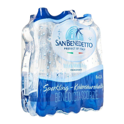 San Benedetto - Sparkling Mineral Water PET - 6 x 1.5 L - Bulk Mart