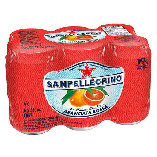 San Pellegrino - Aranciata Rossa Sparkling Beverage - 6 x 330 ml - Bulk Mart