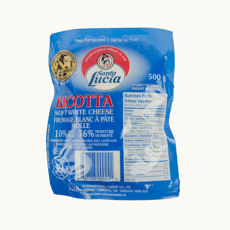 Santa Lucia - Ricotta Vacuum Pack Fresh - 500g - Bulk Mart