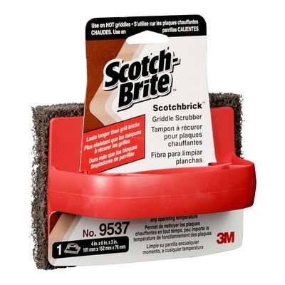 Scotch-Brite - 4"x 3"x 6" Griddle Scrubber 9537 - 4 / Case - Bulk Mart