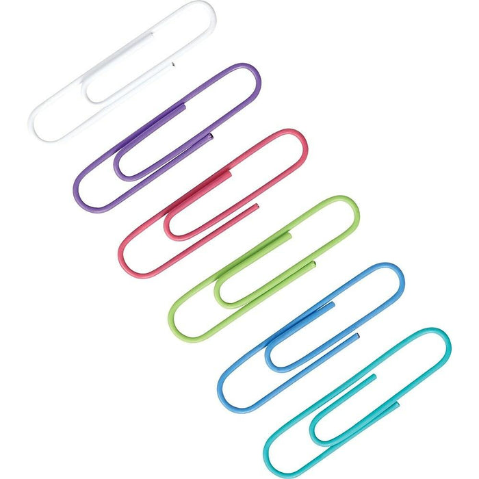 Selectum - 50mm Paper Clips Assorted Color In Zip Bag - 80/Pack - Bulk Mart