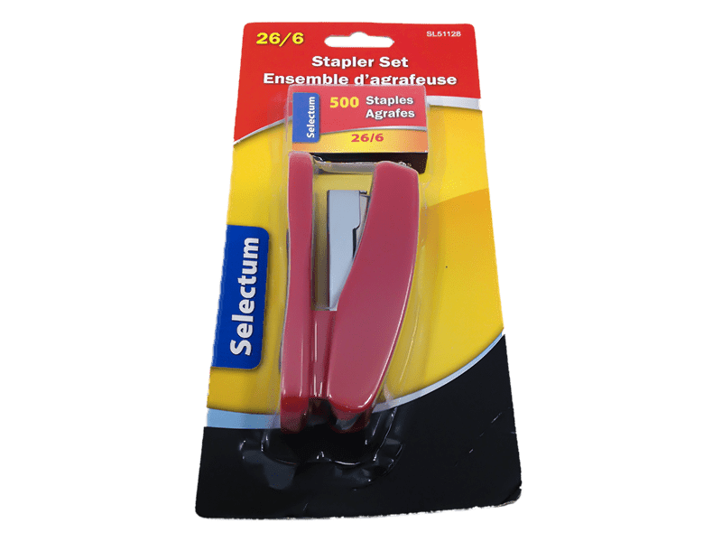 Selectum - Easy Grip Stapler With Staples - Each - Bulk Mart