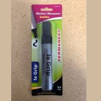 Selectum - Le Grip Permanent Jumbo Marker 8mm Black/Red - Each - Bulk Mart