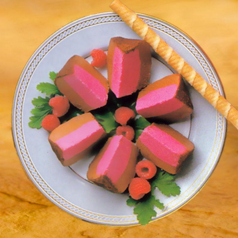 Sicilian Ice Cream - Tartufo Chocolate Raspberry - 36 Pack - Bulk Mart