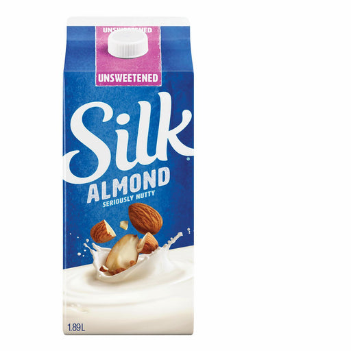 Silk Soy - Almond Milk Unsweetened Original Dairy-Free - 1.89 L - Bulk Mart