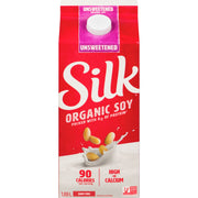 Silk Soy - Organic Milk Unsweetened Original Dairy-Free - 1.89 L - Bulk Mart