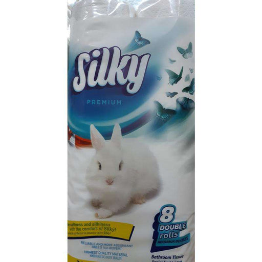 Silky - Premium Double Roll Toilet Paper - 8 Rolls - Bulk Mart