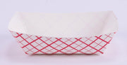 Southland - 1 Lbs Red Check Food Trays #100 - 4 x 250/Case - Bulk Mart