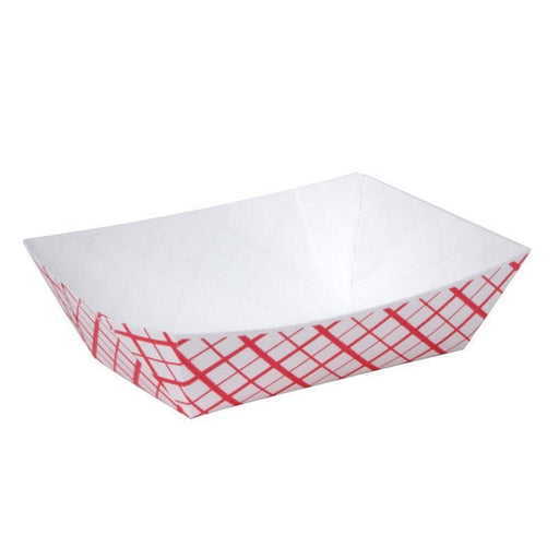 Southland - 2 Lbs Red Check Food Trays #200 - 250/Pack - Bulk Mart