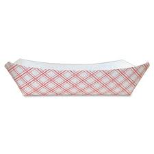Southland - 5 Lbs Red Check Food Trays #500 - 250/Pack - Bulk Mart