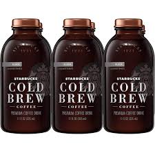 Starbucks - Cold Brew Black Unsweetened Coffee Drink - 12 x 325 ml - Bulk Mart