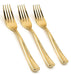 Stellar - Gold Look Premium Plastic Fork - 20/Pack - Bulk Mart