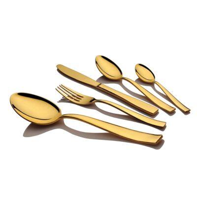 Stellar - Gold Look Premium Plastic Fork - 20/Pack - Bulk Mart