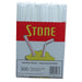 Stone - 8" Milkshake Straw White Wrapped - 6 x 500 / Case - Bulk Mart