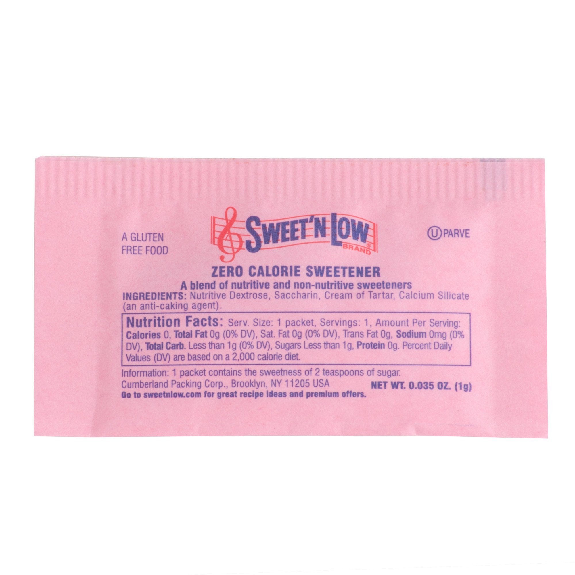 Pink Packet Sweet'N Low - Pink Sweetener Zero Calorie 28910 - 1000 / Pack - Bulk Mart