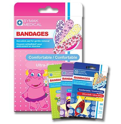 Symak - Children's Bandages Standard Size - 20 Pack - Bulk Mart
