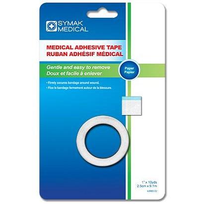 Symak - Medical Adhesive Paper Tape 2.5cm x 9.1cm - Each - Bulk Mart