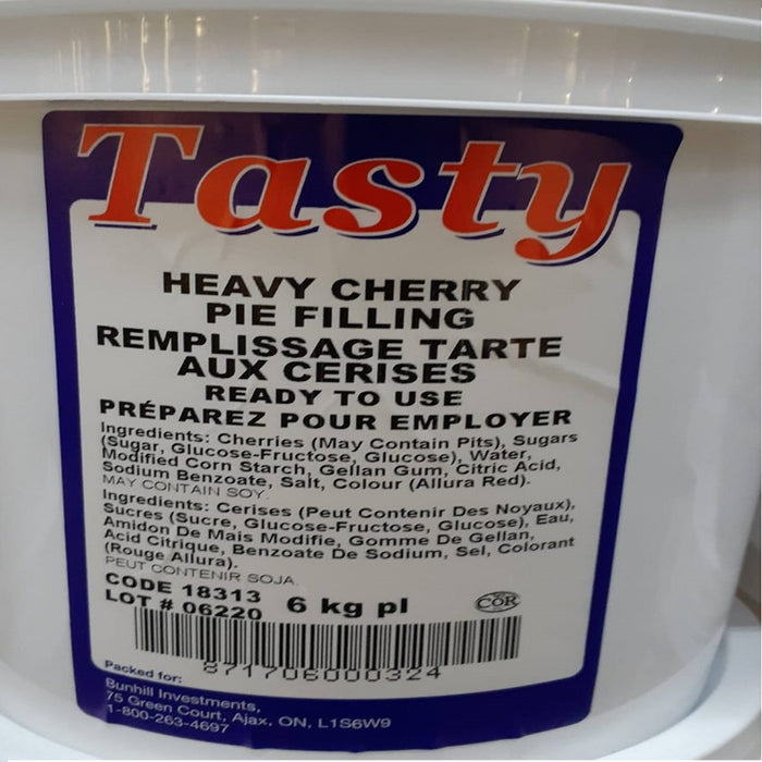 Tasty - Heavy Cherry Pie Filling - 6 Kg - Bulk Mart