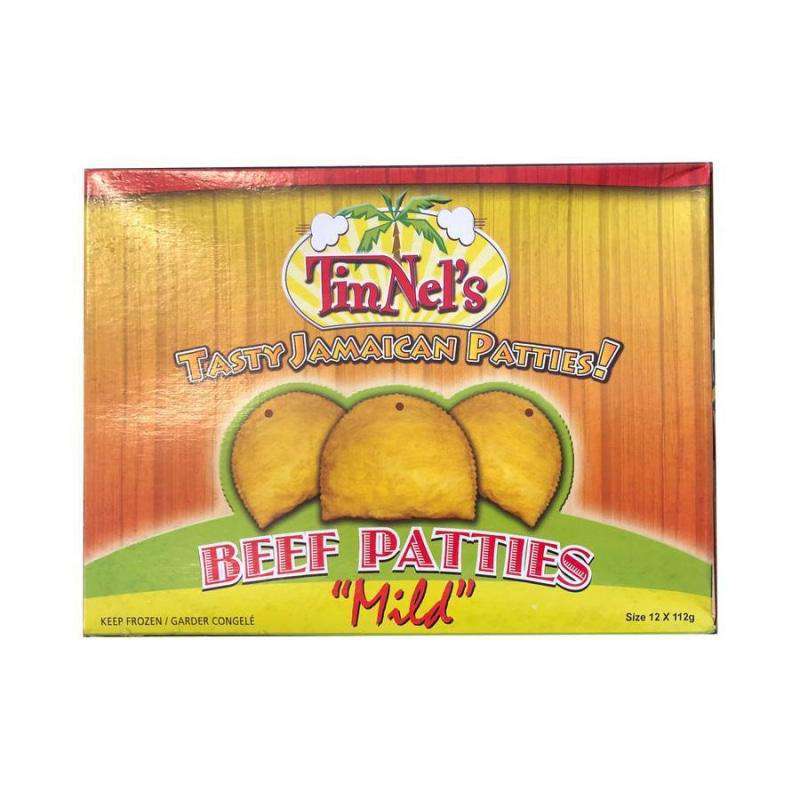TinNel's - Tasty Jamaican Beef Patty Mild - 12 x 112g - Bulk Mart
