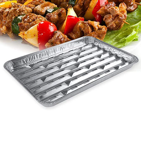 Titan - Aluminum Foil Outdoor BBQ Grilling Pans - 2 / Pack - Bulk Mart