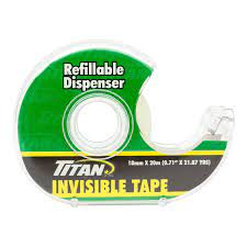 Titan - Invisible Tape With Dispenser - Each - Bulk Mart
