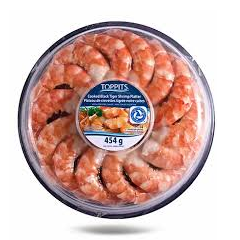 Toppits - Jumbo Cooked Shrimp Platter With Cocktail Sauce - 425 g - Bulk Mart
