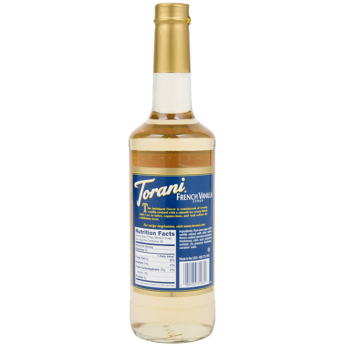 Torani - French Vanilla Syrup - 750 ml - Bulk Mart