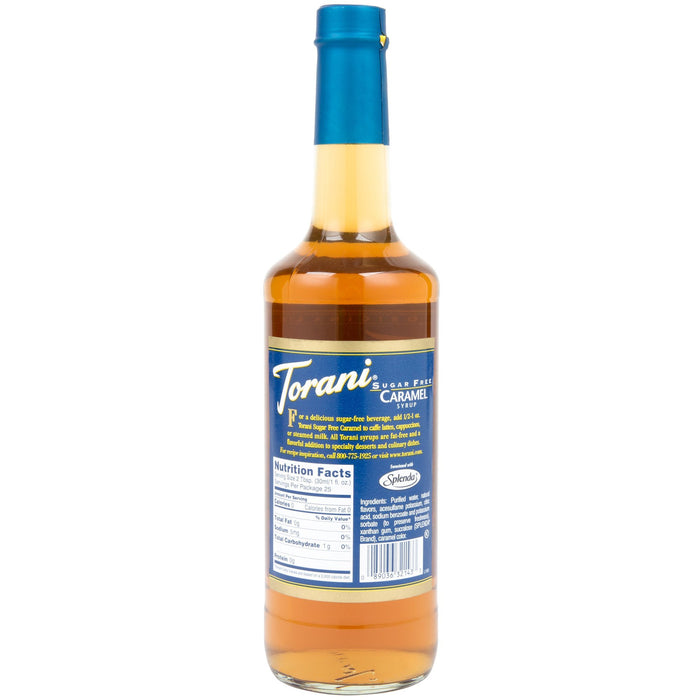 Torani - Sugar Free Caramel Syrup - 750 ml - Bulk Mart