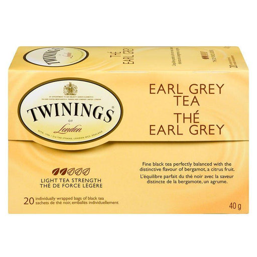 Twinings - Earl Grey Tea - Pack Of 20 - Bulk Mart