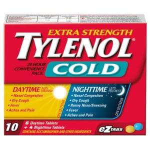 Tylenol - Extra Strength Cold Day & Night EZtabs - 10 Count - Bulk Mart