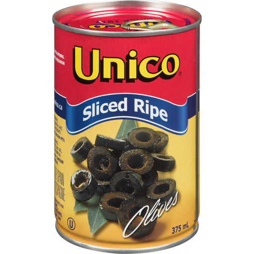 Unico - Sliced Black Olives - 375 ml - Bulk Mart