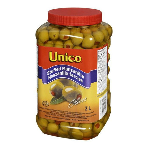 Unico - Stuffed Manzanilla Olives - 2 L - Bulk Mart