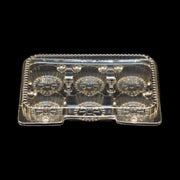 Vespa VEL-042 - 9.85" x 7.3" x 1.675"- 6 Large Tarts Container OPS - 200/Pack - Bulk Mart