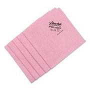 Vileda Professional - PVAmicro 38 x 35cm Microfiber Cloth Red - 5/Pack - Bulk Mart