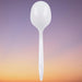 Vintage - Plastic Soup Spoon White Unwrapped - 1000/Case - Bulk Mart