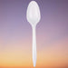 Vintage - Plastic Teaspoon White Unwrapped - 1000/Case - Bulk Mart
