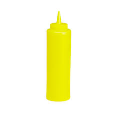 Winco - 24 Oz Squeeze Bottle Yellow - 6/Pack - Bulk Mart