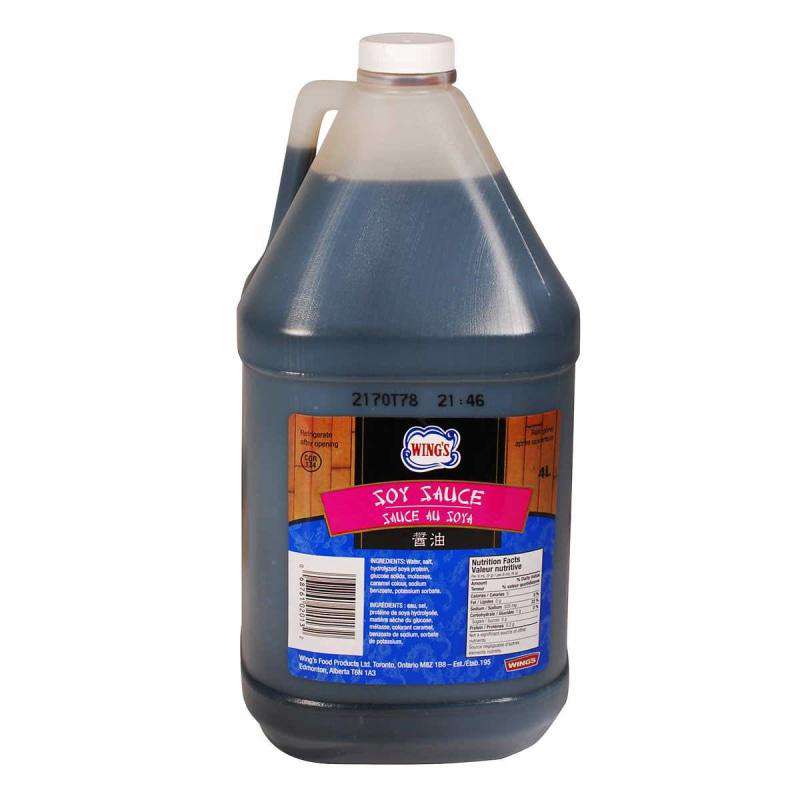 Wing's - Soy Sauce - 4 x 4 L - Bulk Mart