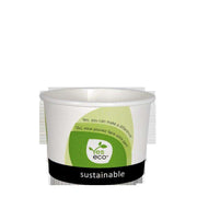 Yeseco - 12 Oz Compostable Paper Bowl Printed PLA Lined - 25/Sleeve - Bulk Mart