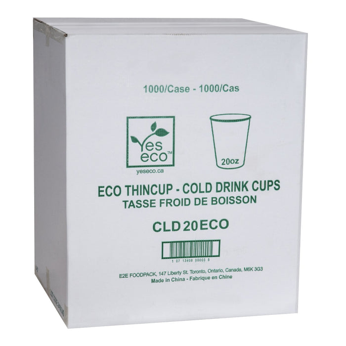 Yeseco - 24 Oz Eco-Thincup Cold Drink Printed Cup - 1000/Case - Bulk Mart