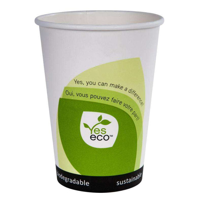 Yeseco - 32 Oz Compostable Paper Bowl Printed PLA Lined - 25/Sleeve - Bulk Mart